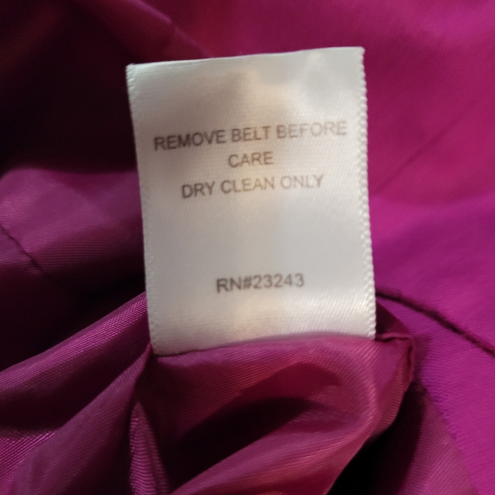 Raspberry Color Two Piece Short Suit With Belt Ja… - image 5